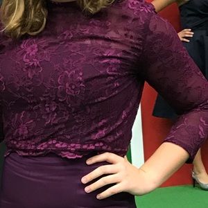 Wine colored Prom Dress